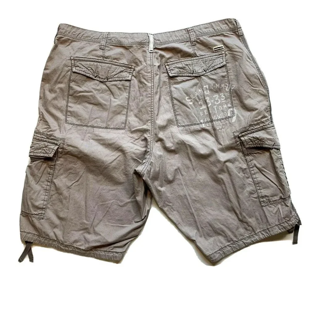 Sean‎ John Cargo Shorts Mens 45x14.5 Relaxed Longer Length Heavyweight Summer